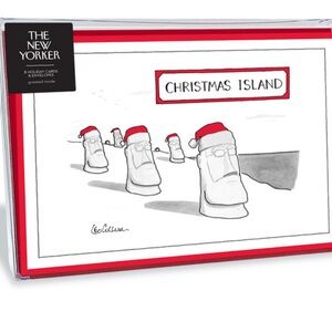 Christmas Island - New Yorker Cartoon Christmas Card set of 8 cards
